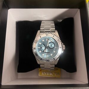 Invicta Pro Diver Men's Watch 43mm Aqua Blue Steel Retrograde